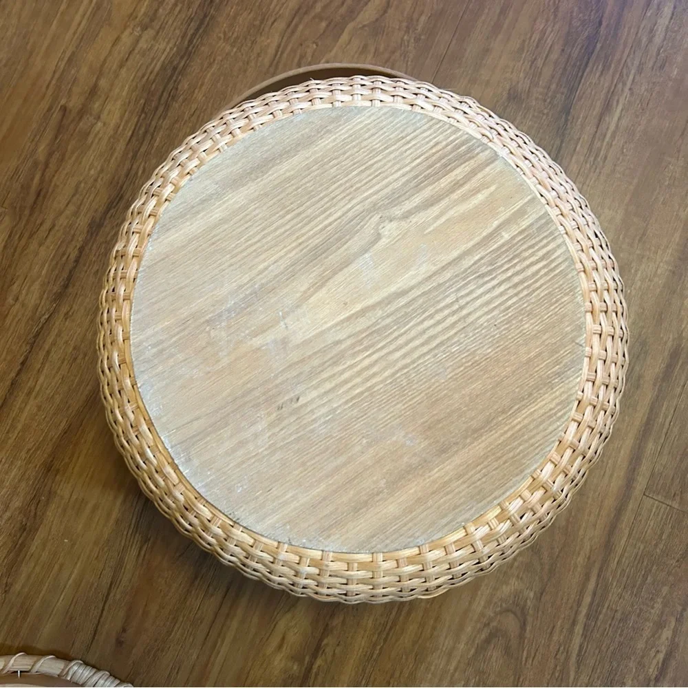 Woven Basket with Handle Vintage Nantucket basket with lid